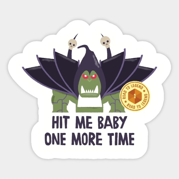 Road to legend - Gul'dan Sticker by Alex_Kidd